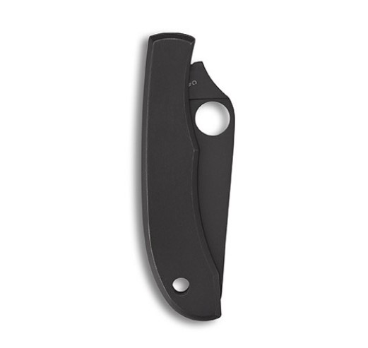 Navaja de bolsillo Spyderco Honeybee negra con mango de acero 3Cr13 y filo liso 