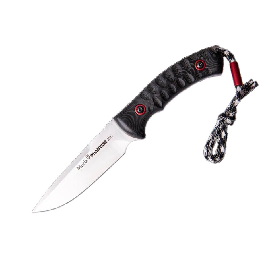 Cuchillo táctico Muela Phanton-12W con mango de micarta negra y h...