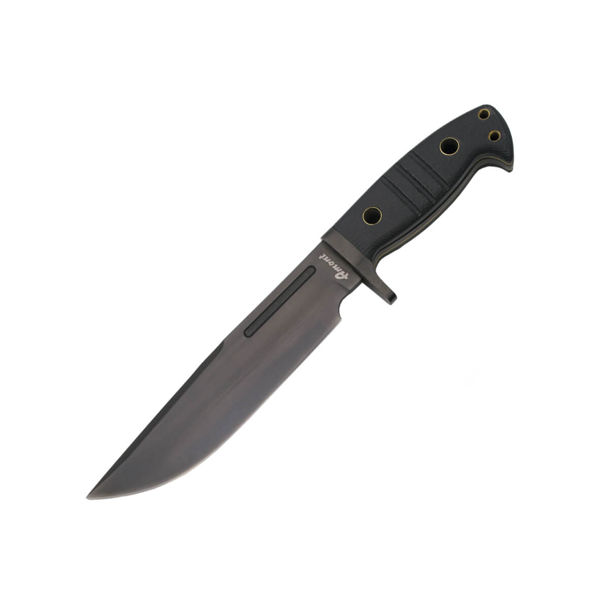 Cuchillo táctico con mango de G10 y hoja negra de 20.3 cm