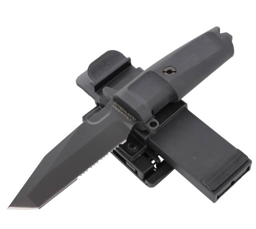Cuchillo táctico Extrema Ratio Fulcrum C Black con hoja de acero Böhler N690