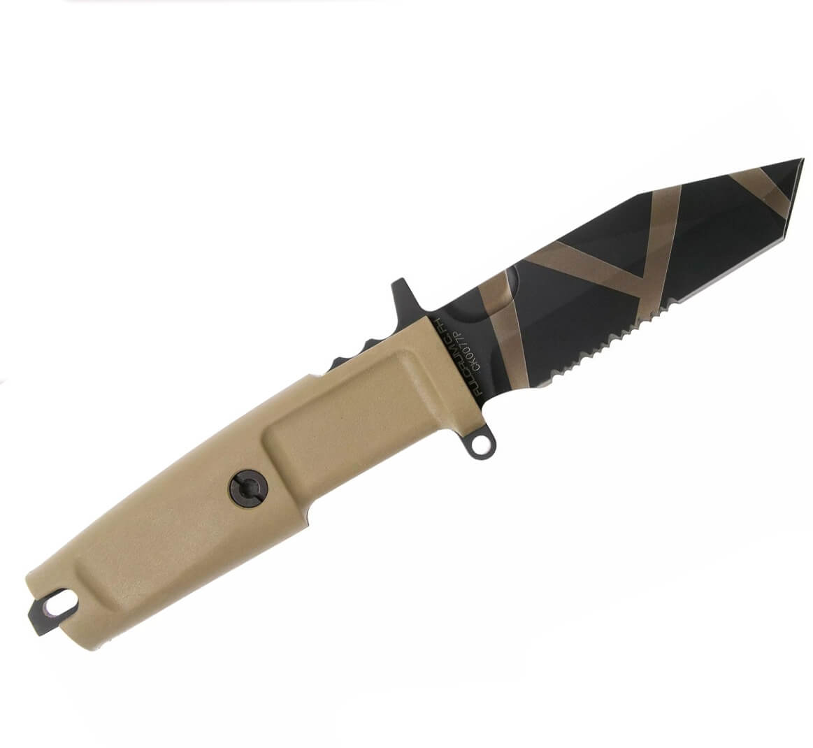 Cuchillo táctico Extrema Ratio Fulcrum C FH Desert Warfare con hoja de acero Böhler N690