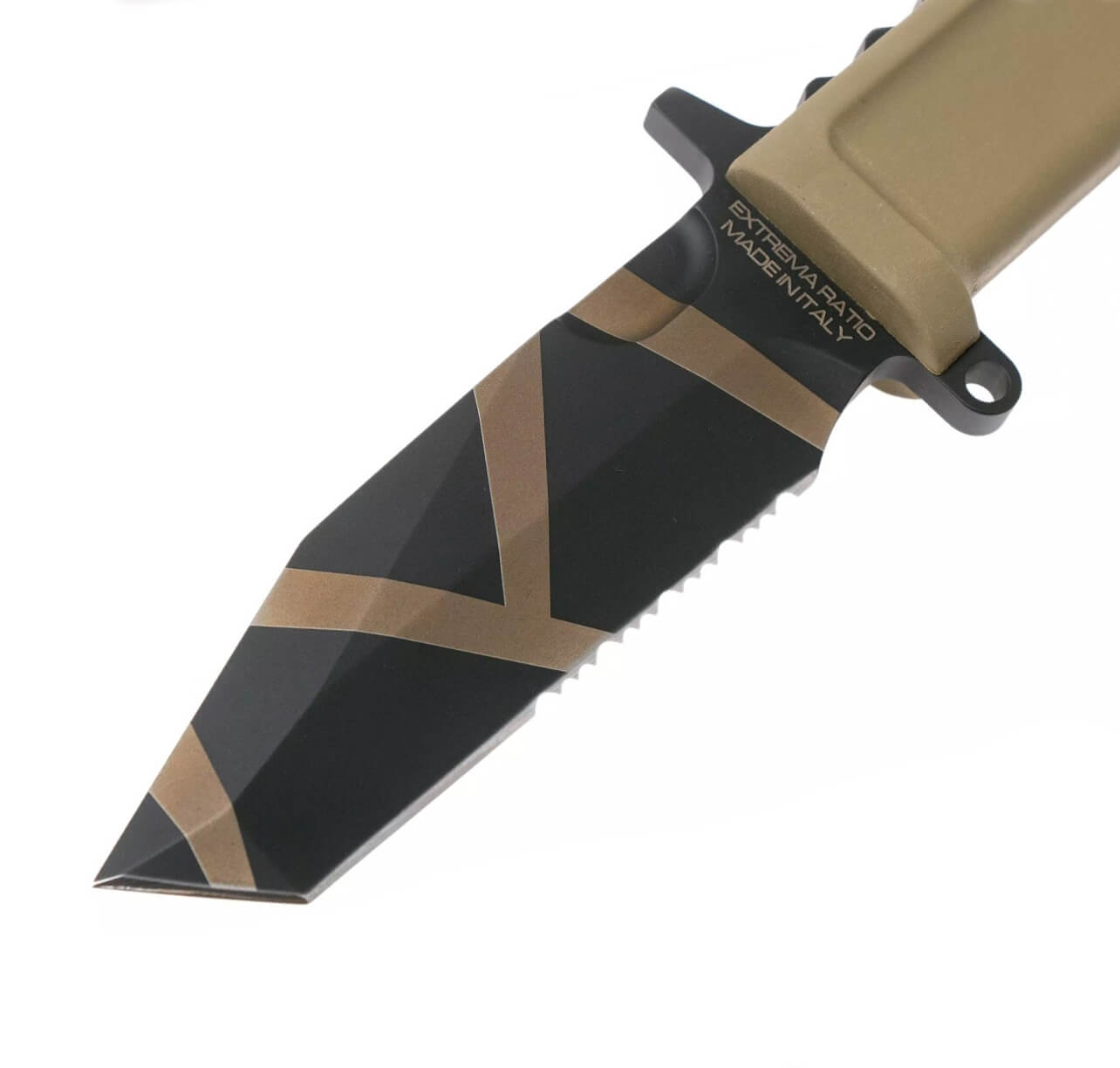 Cuchillo táctico Extrema Ratio Fulcrum C FH Desert Warfare con hoja de acero Böhler N690