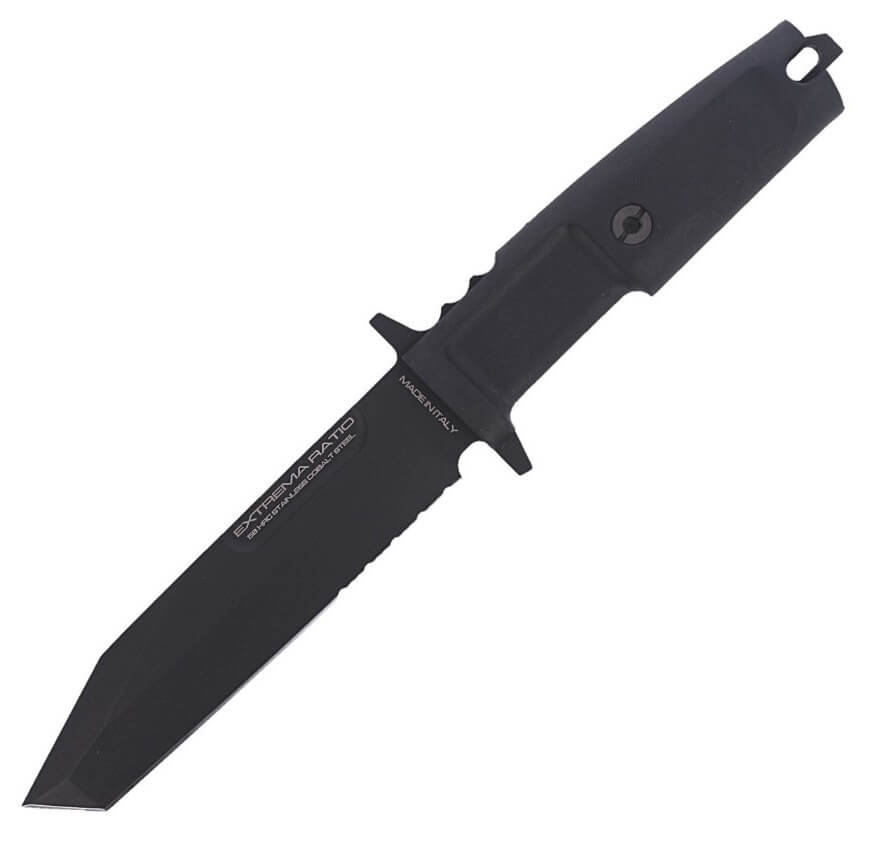 Cuchillo táctico Extrema Ratio Fulcrum S Black con mango de forpr...
