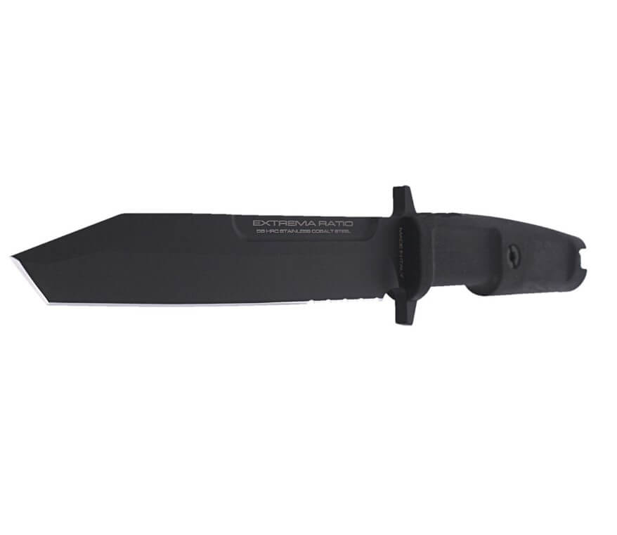 Cuchillo militar Extrema Ratio Fulcrum Black con hoja acero Böhler N690 de 18 cm