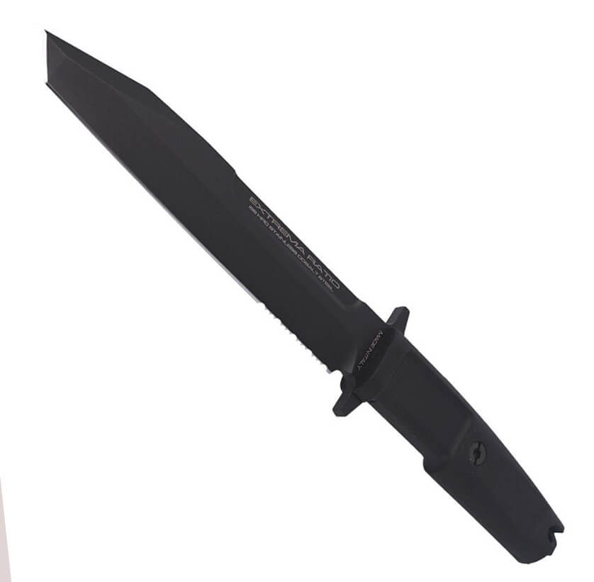 Cuchillo militar Extrema Ratio Fulcrum Black con hoja acero Böhler N690 de 18 cm