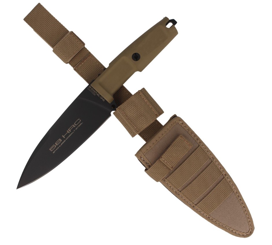 Extrema Ratio Shrapnel ein schwarzes taktisches Messer mit 157 mm Klinge