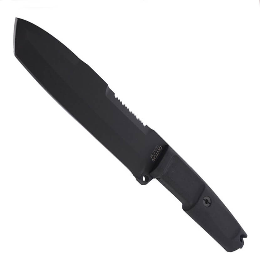 Cuchillo militar Extrema Ratio Ontos con hoja negra y funda negra