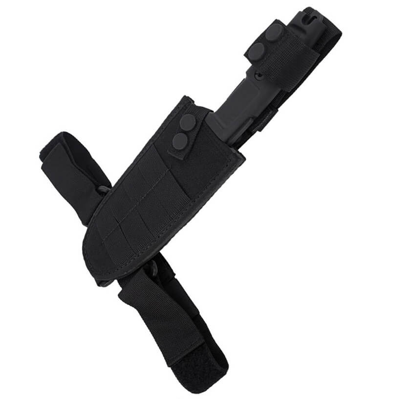 Cuchillo militar Extrema Ratio Ontos con hoja negra y funda negra