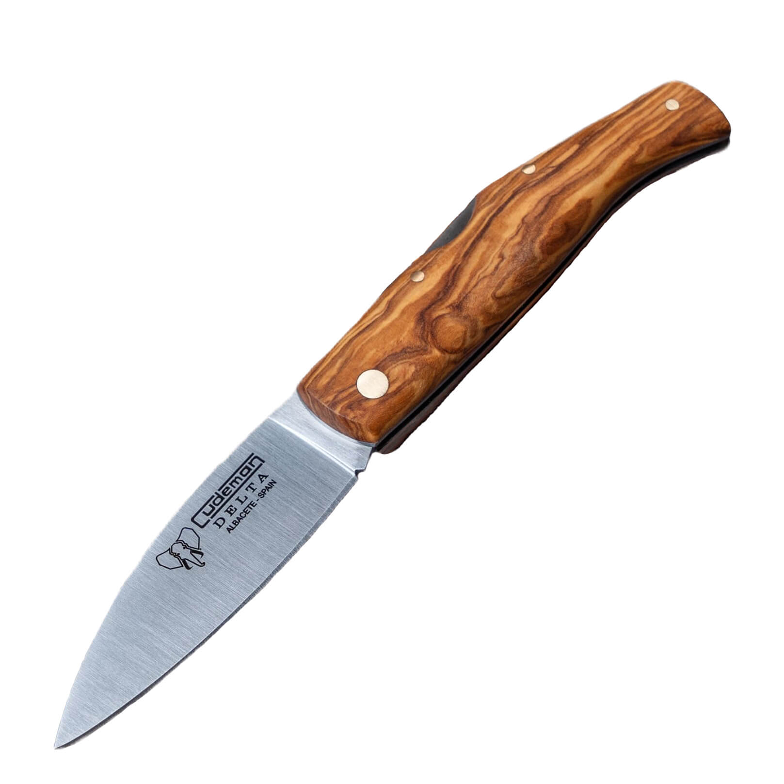 Navaja de bolsillo Cudeman Delta con mango de madera de olivo con...
