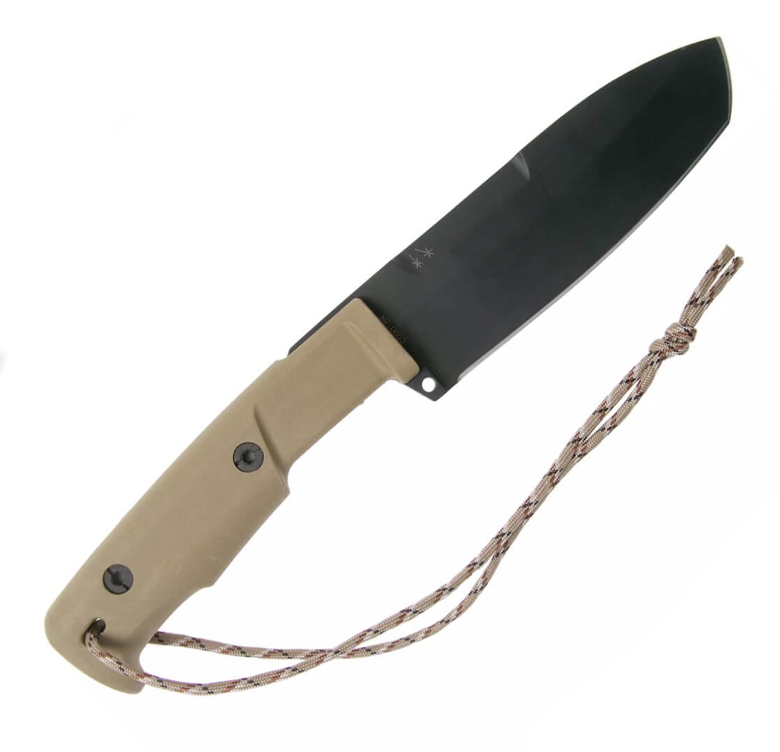 Couteau tactique et de survie Extrema Ratio Selvans avec manche désert