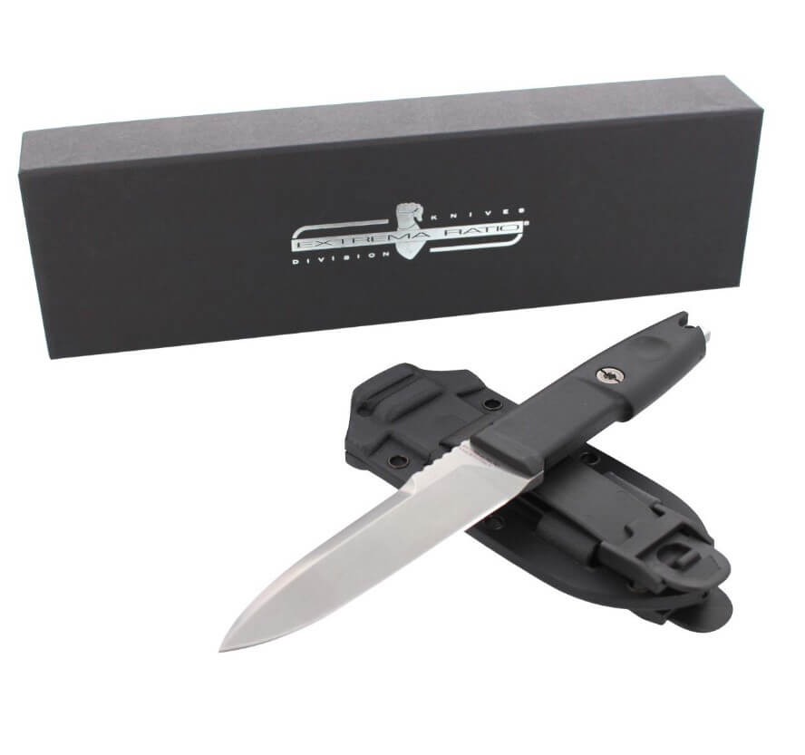 Couteau tactique Extrema Ratio Scout 2 Stone Washed avec lame de 11,8 cm. Avec étui en kydex.