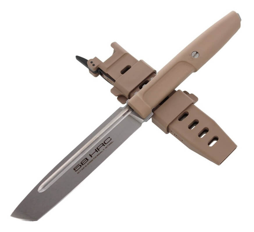 Cuchillo táctico Mamba Black de Extrema Ratio con hoja de 116 mm y funda 