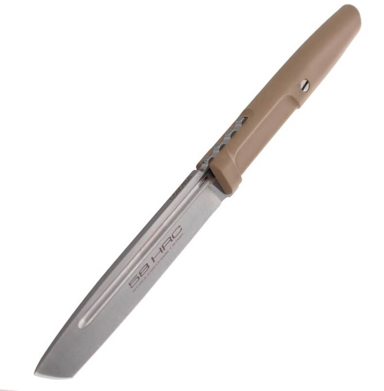 Cuchillo táctico Mamba Black de Extrema Ratio con hoja de 116 mm y funda 