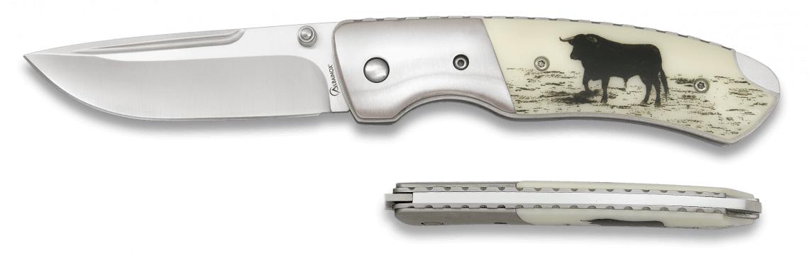 Navaja Albainox Deluxe Toro con mango de acero y ABS y hoja de 8 ...