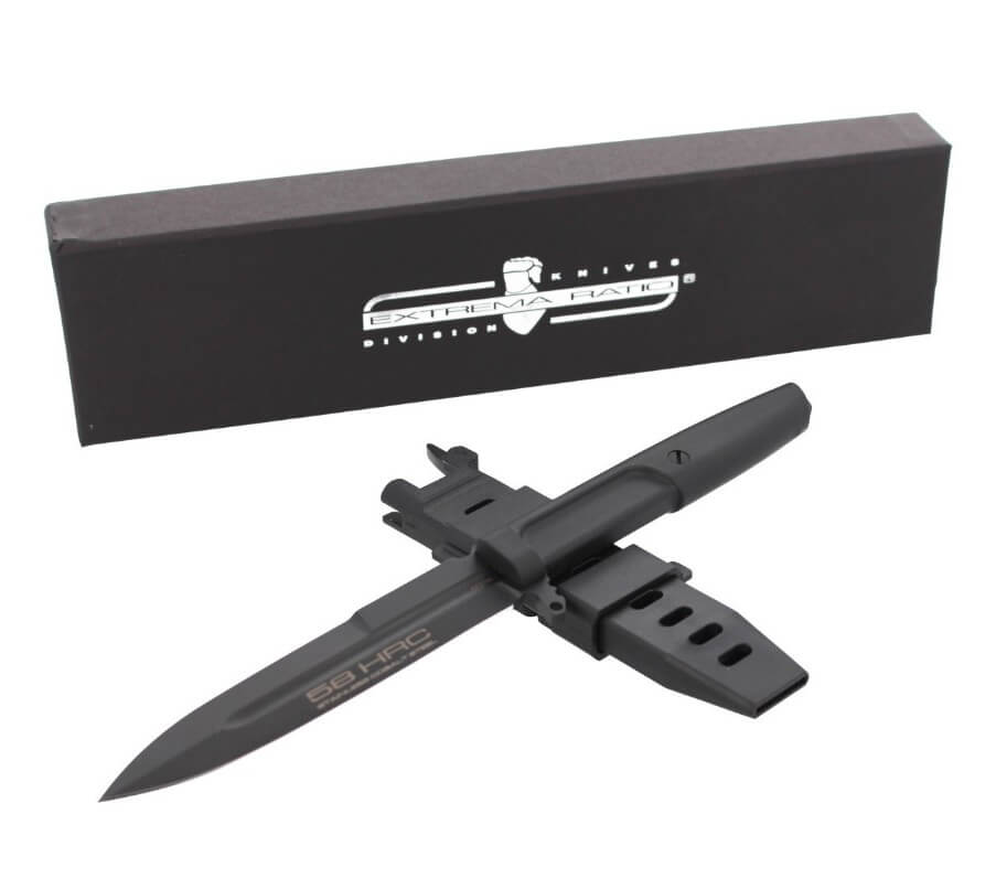 Cuchillo combate Requiem Black de Extrema Ratio con hoja de 11,8 cm de acero Böhler