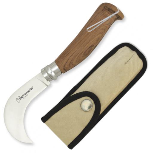 Navaja tranchete con mango de madera con bloqueo girolock y hoja ...