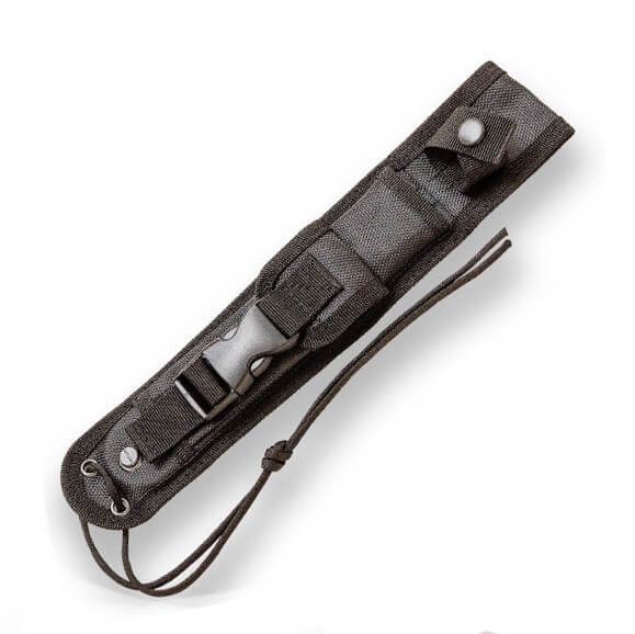 Cuchillo de supervivencia JKR con mango de zamak y hoja de 19.5 cm con recubrimiento de titanio