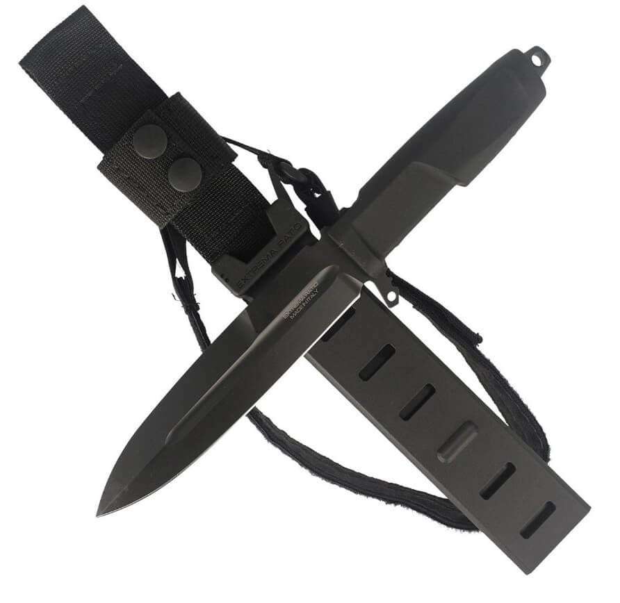 Cuchillo de combate Contact Ranger Green de Extrema Ratio con hoja de 162 mm de acero Böhler. Funda naylon