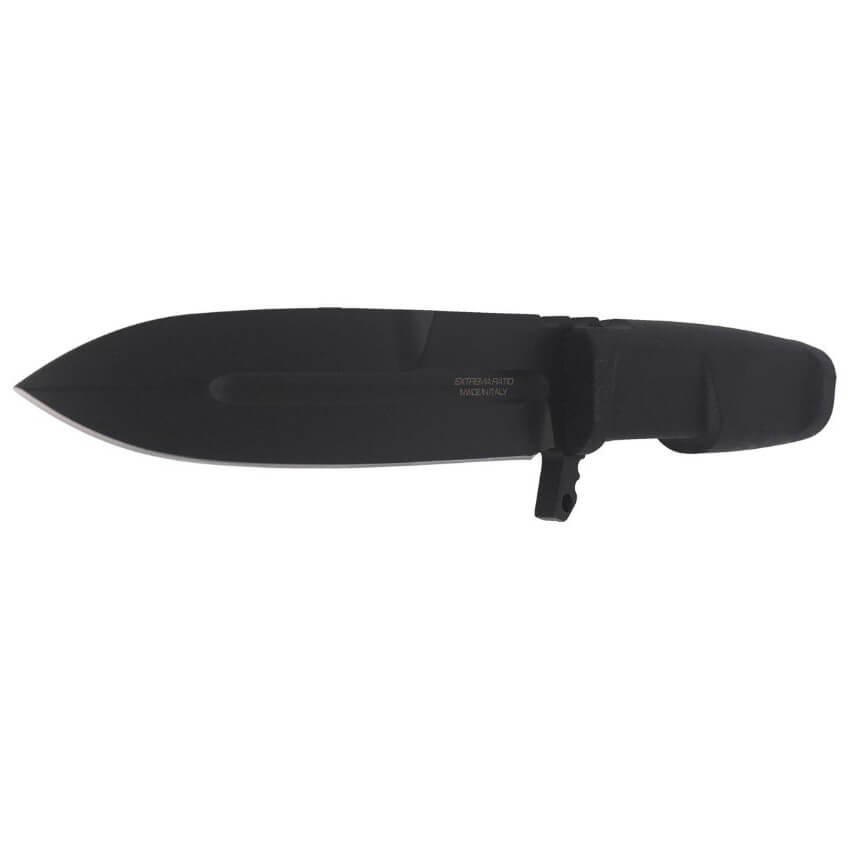 Cuchillo de combate Contact Black de Extrema Ratio con hoja de 162 mm de acero Böhler. Funda naylon