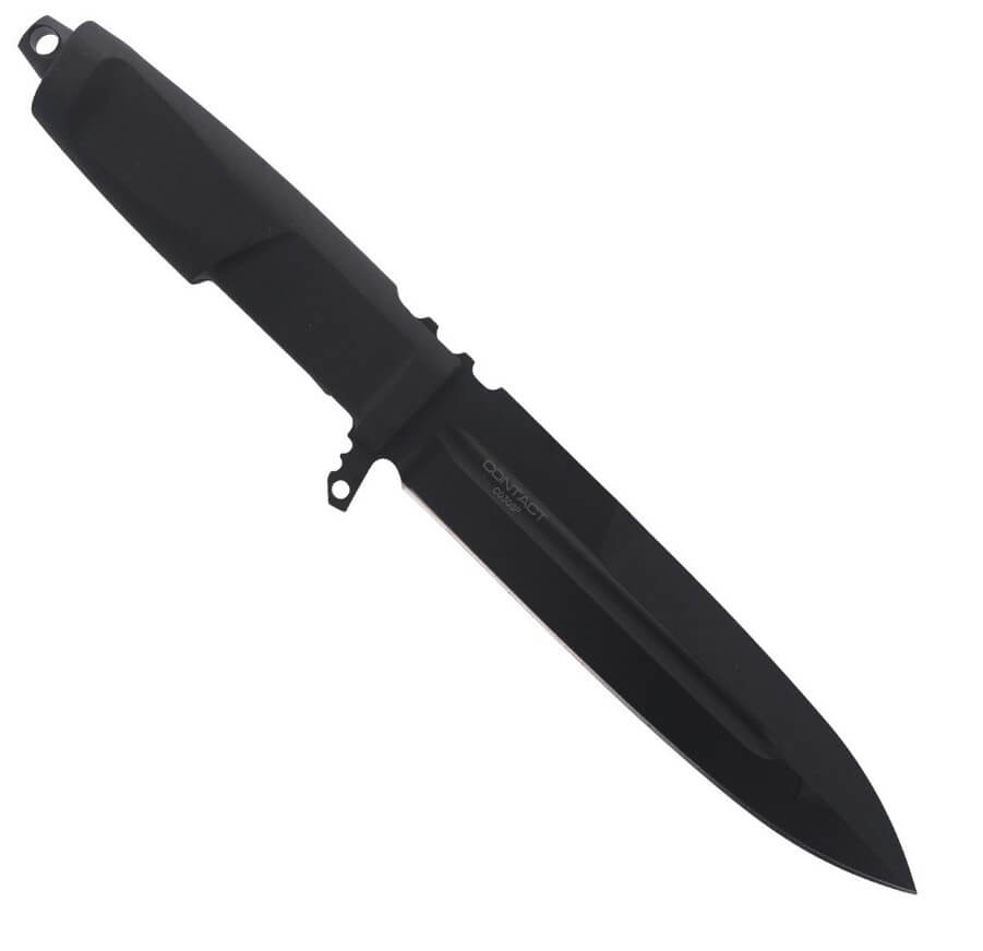 Cuchillo de combate Contact Black de Extrema Ratio con hoja de 162 mm de acero Böhler. Funda naylon