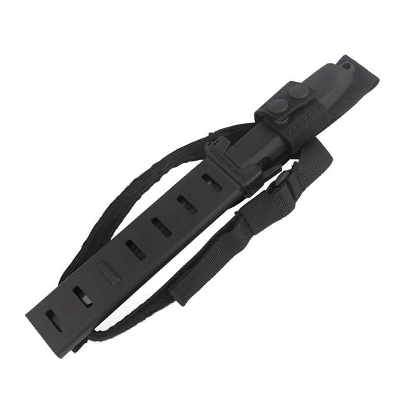 Cuchillo de combate Contact Black de Extrema Ratio con hoja de 162 mm de acero Böhler. Funda naylon