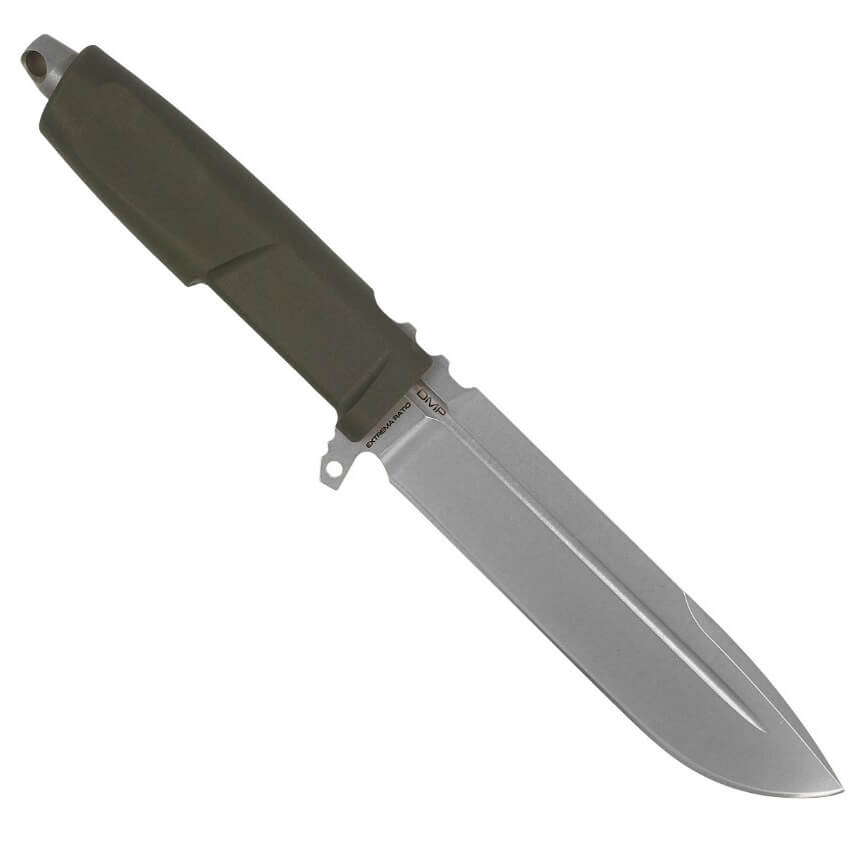Cuchillo militar DMP Ranger Green de Extrema Ratio con hoja de 15.2 cm de acero Böhler. Funda Naylon.