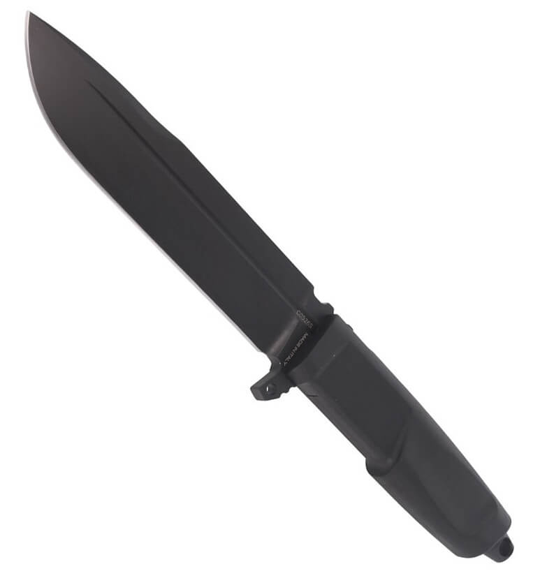 Cuchillo militar DMP Black de Extrema Ratio con hoja de 15.2 cm de acero Böhler. Funda Naylon.