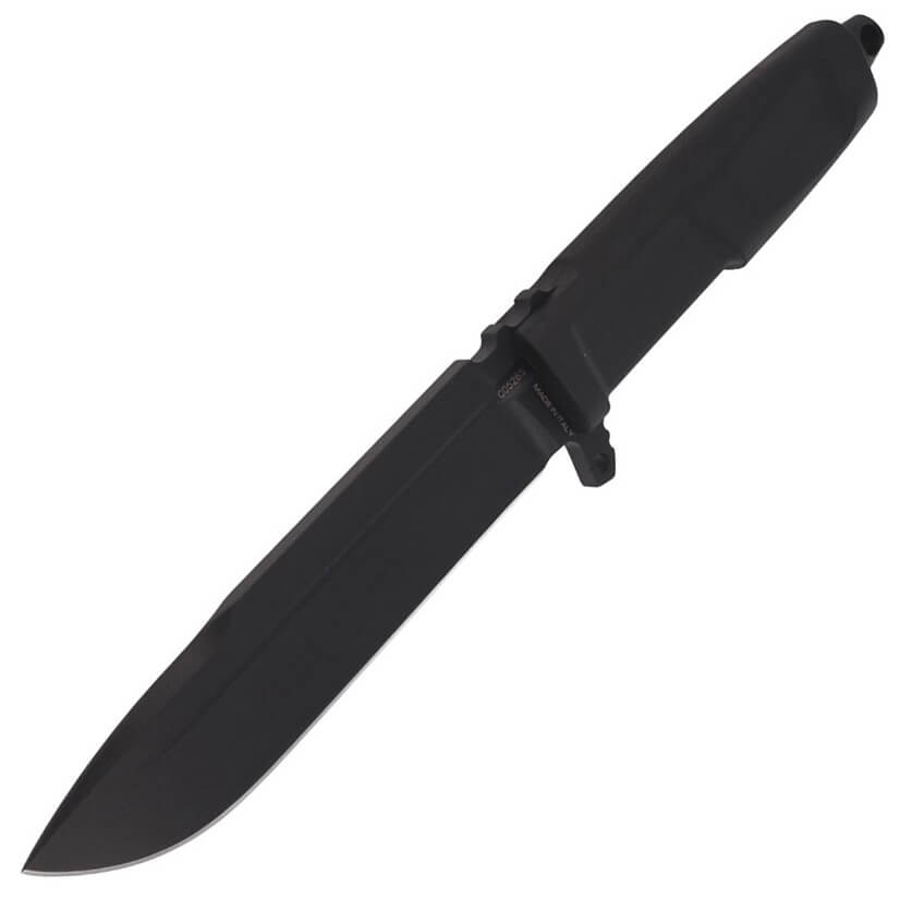 Cuchillo militar DMP Black de Extrema Ratio con hoja de 15.2 cm de acero Böhler. Funda Naylon.