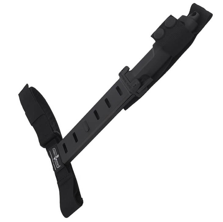 Cuchillo militar DMP Black de Extrema Ratio con hoja de 15.2 cm de acero Böhler. Funda Naylon.