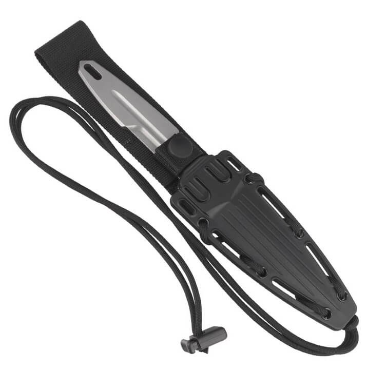 Cuchillo táctico S-THIL Stone Washed de Extrema Ratio. Hoja de acero Böhler de 11,9 cm. Funda nylon.