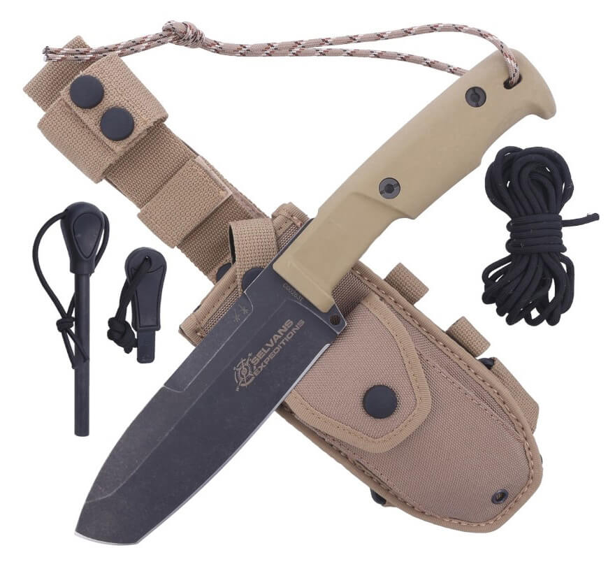 Couteau Selvans Expeditions Bushcraft par Extrema Ratio. Lame de 16 cm en acier Böhler.