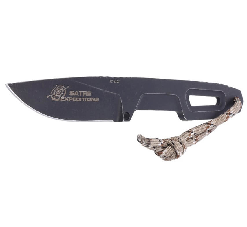 Couteau de poche Satre Expeditions par Extrema Ratio. Lame de 7 cm en acier Böhler. Avec étui en Kydex.