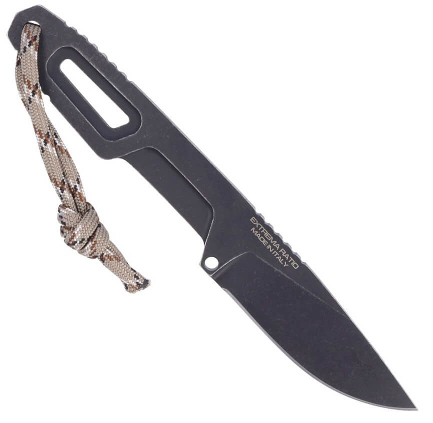 Couteau de poche Satre Expeditions par Extrema Ratio. Lame de 7 cm en acier Böhler. Avec étui en Kydex.