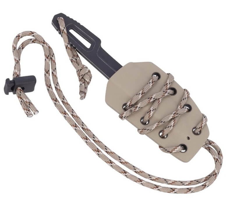 Couteau de poche Satre Expeditions par Extrema Ratio. Lame de 7 cm en acier Böhler. Avec étui en Kydex.