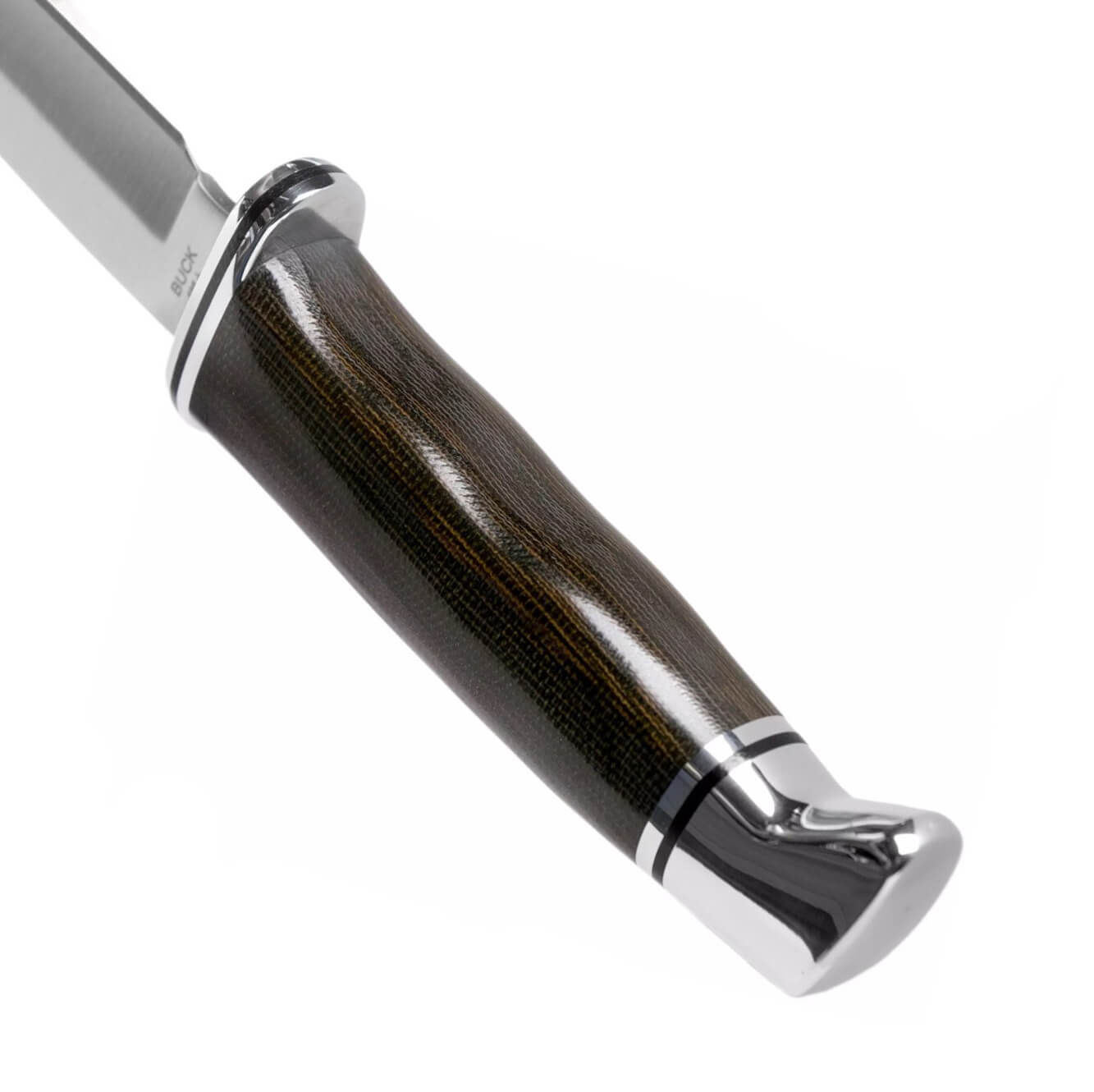 Cuchillo de caza con hoja fija de 12,7 cm Buck 105 Pathfinder pro con mango de micarta 0105GRS1