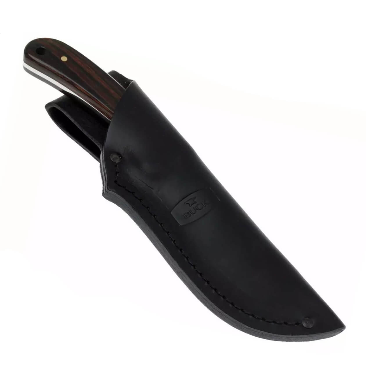 Cuchillo de caza Buck Ranger Skinner de 7,8 cm con mango de madera de ébano 0113BRS