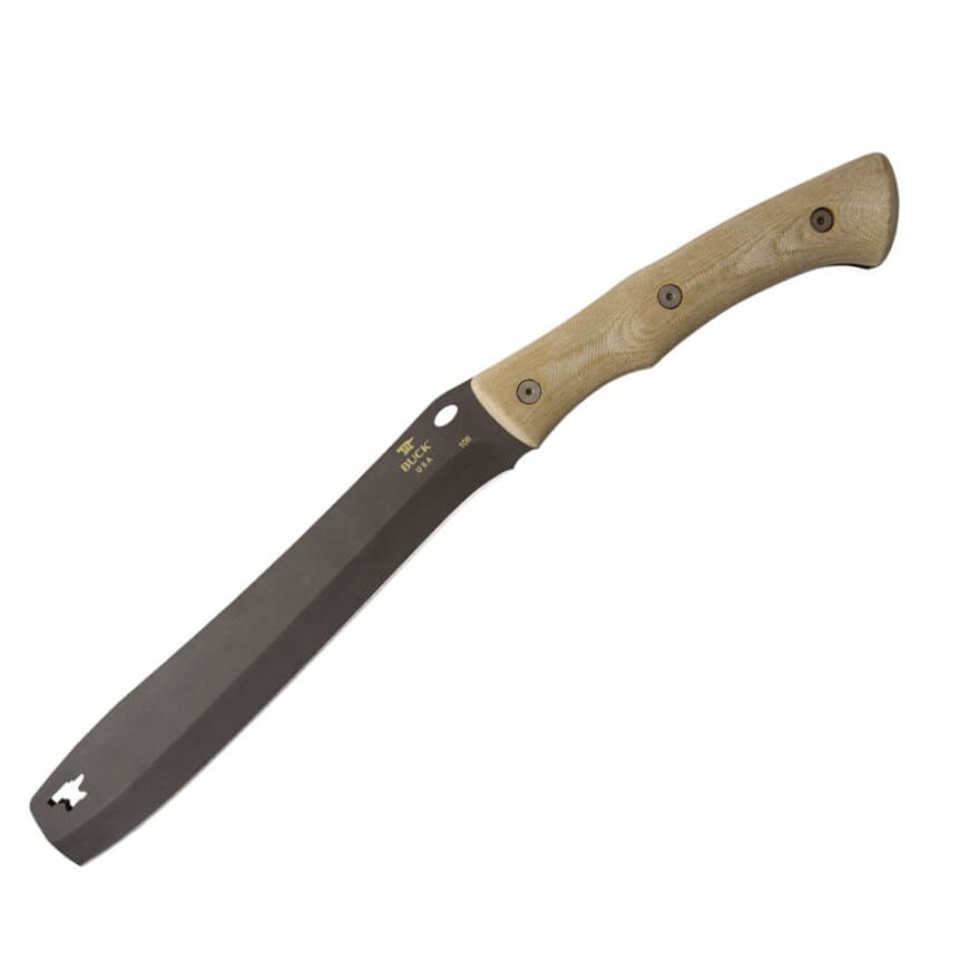 Cuchillo outdoor Buck Compadre Froe con mango de micarta y acero ...