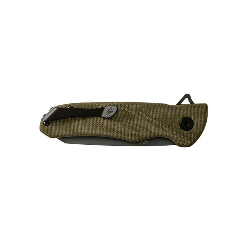 EDC Buck sprint OPS Pro pocket knife green micarta canvas with 7.9 cm blade 0843GRS