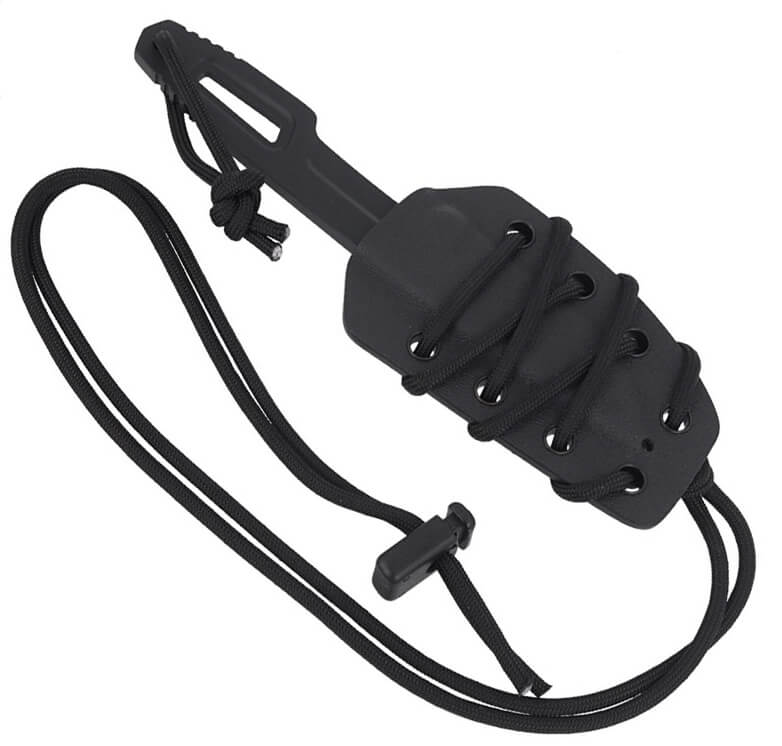 Cuchillo de bushcraft de Extrema Ratio SATRE BLACK. Acero böhler y hoja de 7 cm.