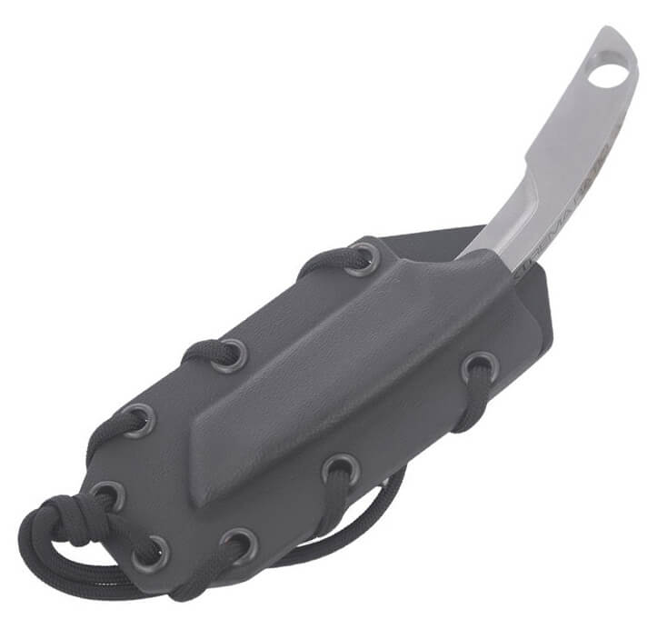 Cuchillo de cuello N.K.3 STONE WASHED de Extrema Ratio. Hoja de 7 cm y funda de kydex.