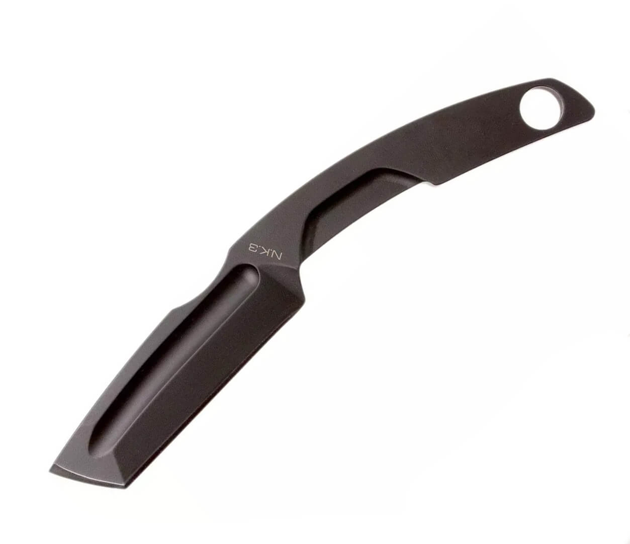 Cuchillo de cuello N.K.3 BLACK de Extrema Ratio. Hoja de 7 cm y f...