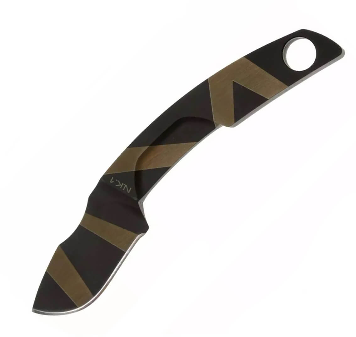 Cuchillo de cuello N.K.1 BLACK de Extrema Ratio. Hoja de 5 cm y f...