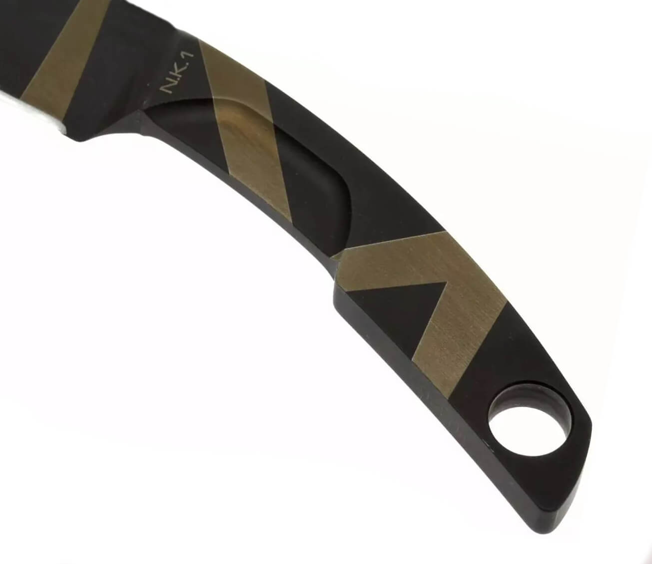Cuchillo de cuello N.K.1 BLACK de Extrema Ratio. Hoja de 5 cm y funda de kydex.