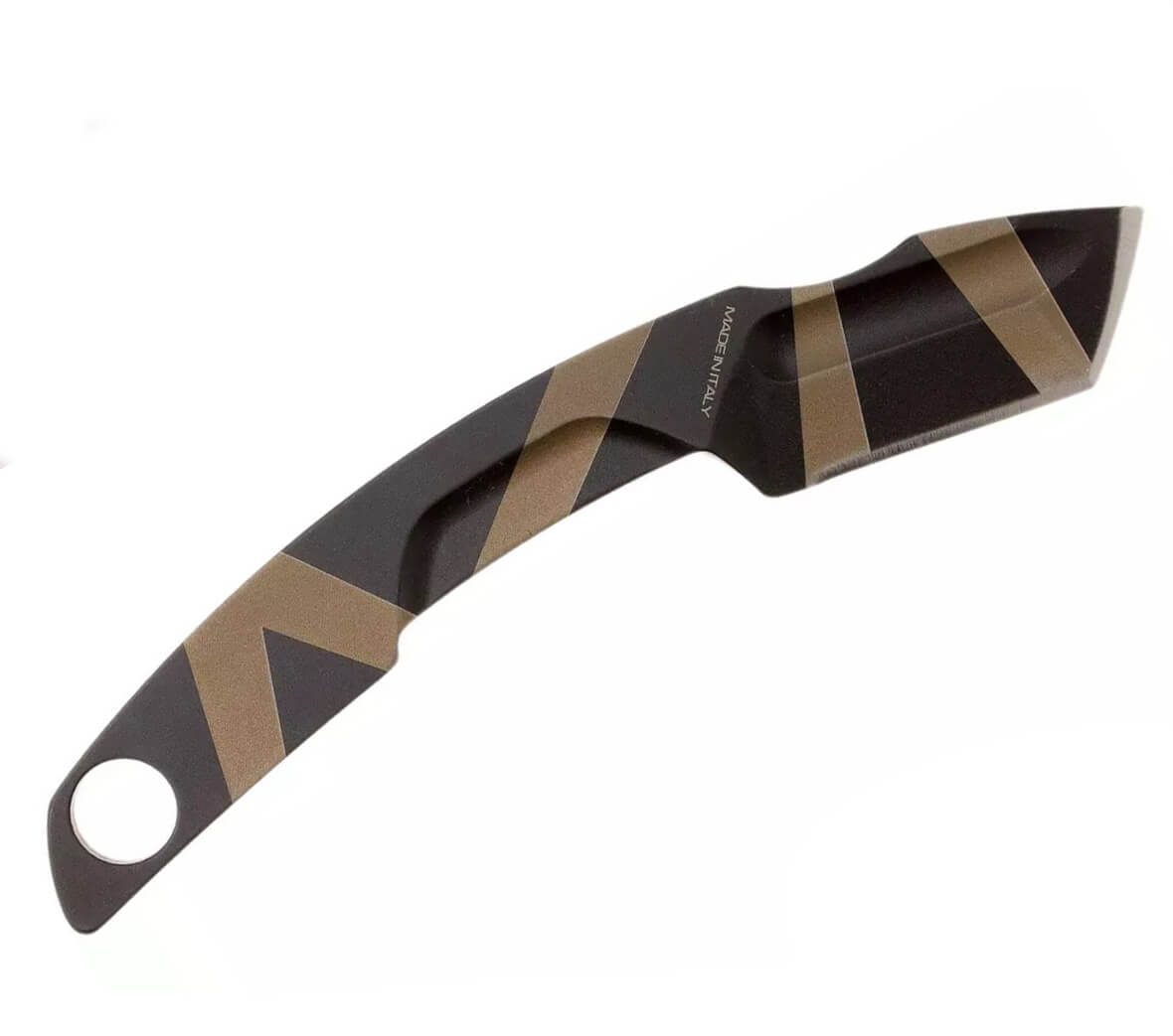 Cuchillo de cuello N.K.2  DESERT WARFARE de Extrema Ratio. Hoja de 5 cm y funda de kydex.