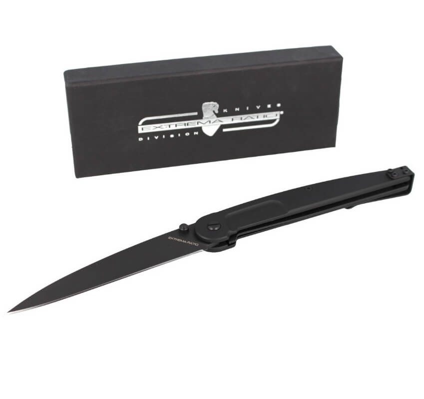 Navaja táctica BF3 DARK TALON de Extrema Ratio. Hoja de 12 cm en acero Böhler N690.