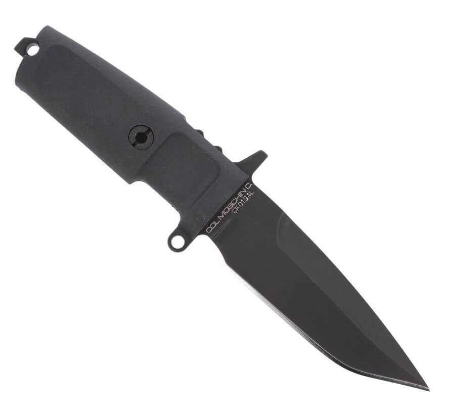 Kampfmesser von Extrema Ratio COL MOSCHIN C BLACK. Mit forprene Griff und 16 cm Klinge.