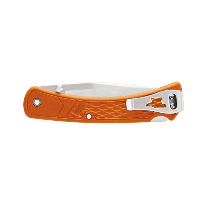 Buck Folding Hunter Slim EDC Select Taschenmesser 0110ORS2 mit orangefarbenem, glasfaserverstärktem Nylongriff