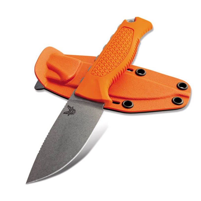 Cuchillo Benchmade Steep Country Hunter con mango de Santoprene naranja 15006