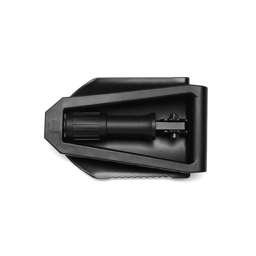 Pá dobrável Gerber e-tool 30-000075 alumínio preto