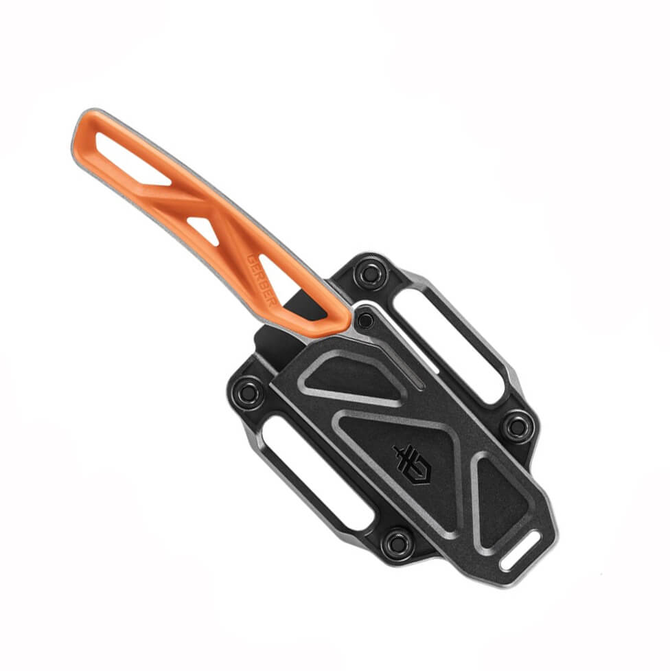 Couteau tactique Gerber EXO-MOD Caper Plain 30-001799 avec manche en polypropylène orange